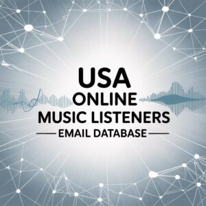 USA Online Music Listeners Email List Database