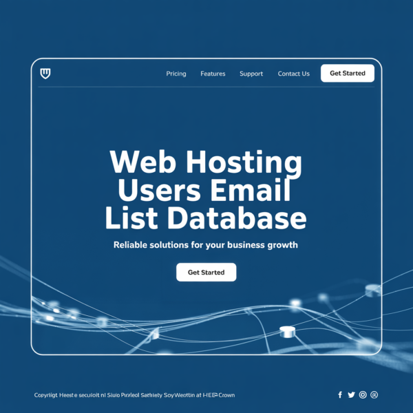 Web Hosting Users Email List Database