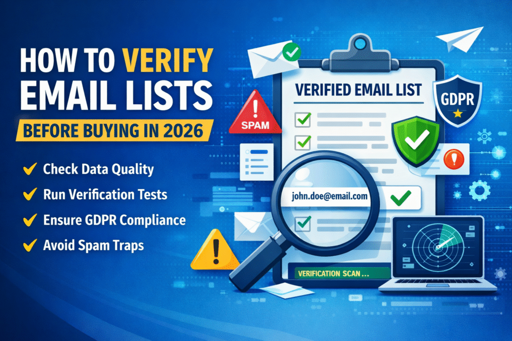 How to Verify Email Lists Before Buying in 2026